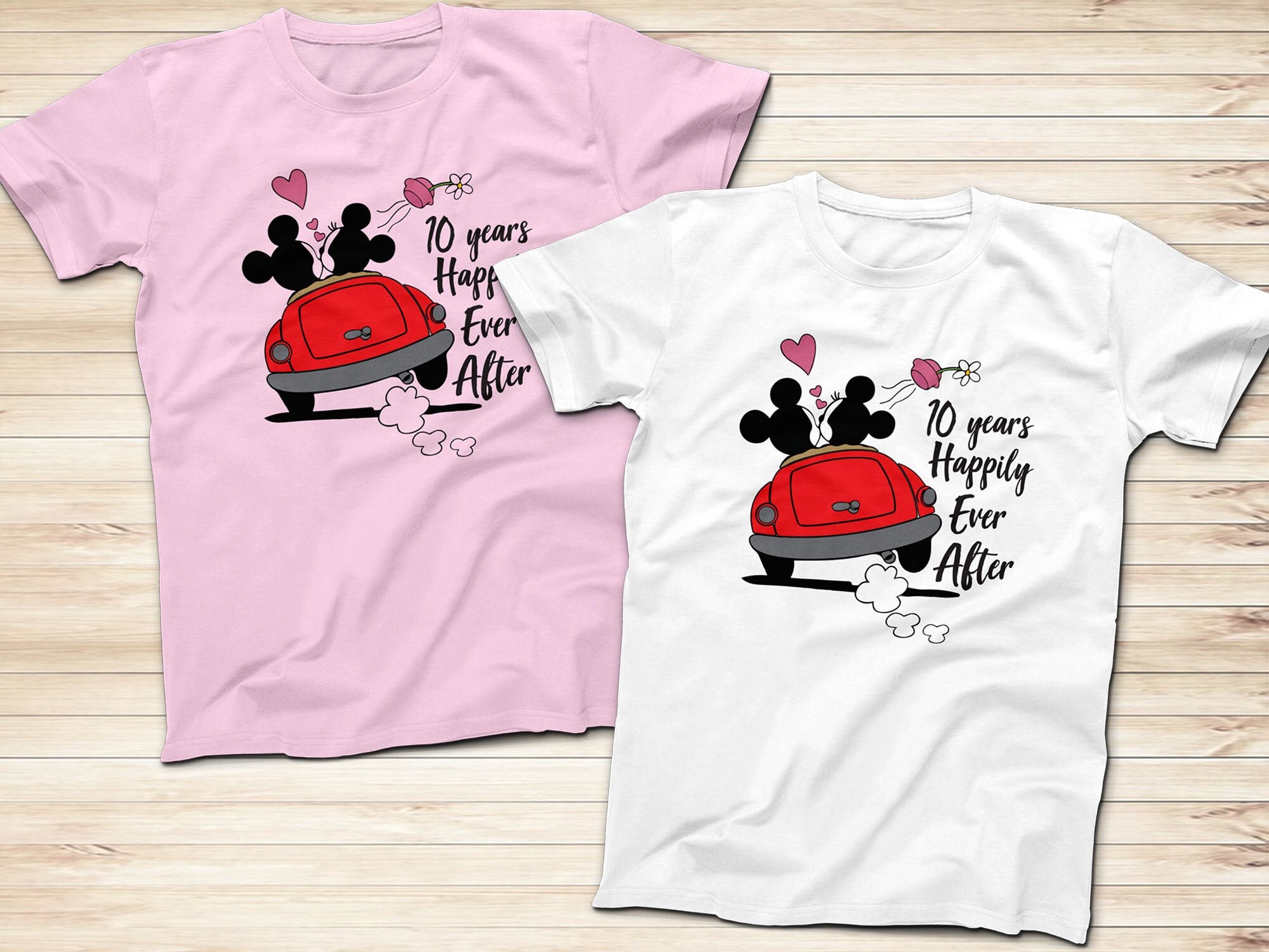 Mickey And Minnie Matching Couple Sweatshirts, Disney Anniversary Years  Couple Shirt