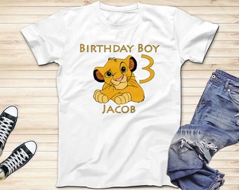 Birthday Boy Simba Shirt: Lion King Family Vacation Tee