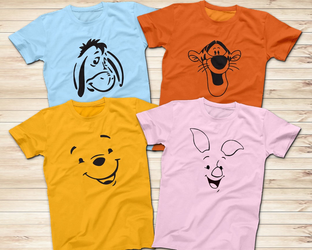 Winnie the Pooh, Tigger, Piglet, Eeyore Shirts, Family Vacation T-shirts,  Disney Shirt, Winnie the Pooh Bear, Tiger Shirt, Pig, Donkey Shirt - Etsy