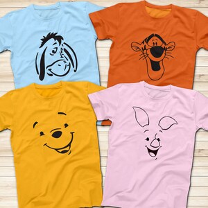 Winnie The Pooh, Tigger, Piglet, Eeyore Shirts, Family Vacation T-Shirts, Disney Shirt, Winnie the Pooh Bear, Tiger Shirt, Pig, Donkey Shirt