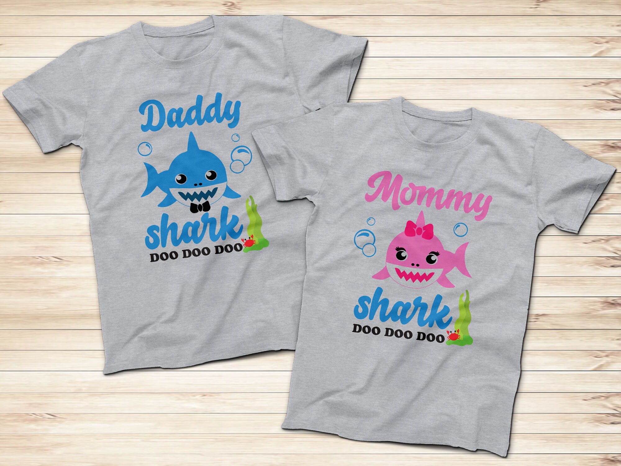 Disney Shark Family Doo Doo Doo Grey T-shirts Funny Shark | Etsy