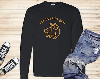 Simba Long Sleeve Shirt: The Lion King Disneyland Tee