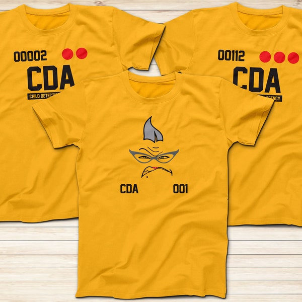 Roz With CDA Team Shirt, Child Detection Agency, Monsters Inc Shirt, Monsters University Disney Shirt, Adults Kids Sizes, Short Sleeve Shirt