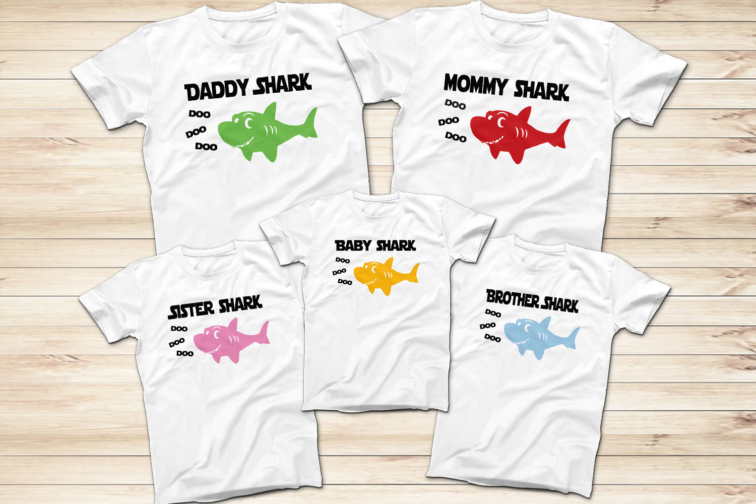 Shark Family Doo Doo Doo T-shirts Funny Friendly Shark Family - Etsy