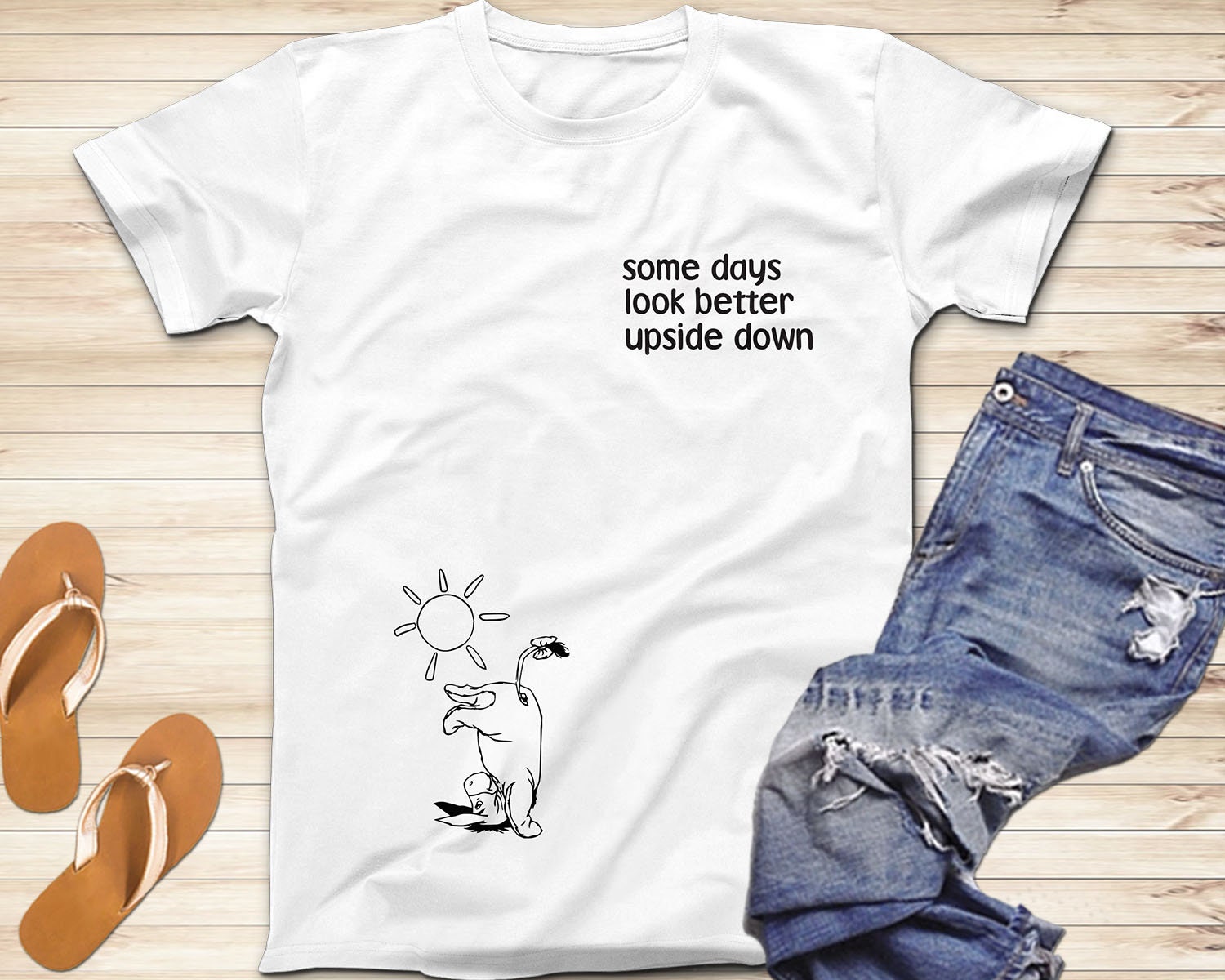 Some Days Look Better Upside Down Shirt 
