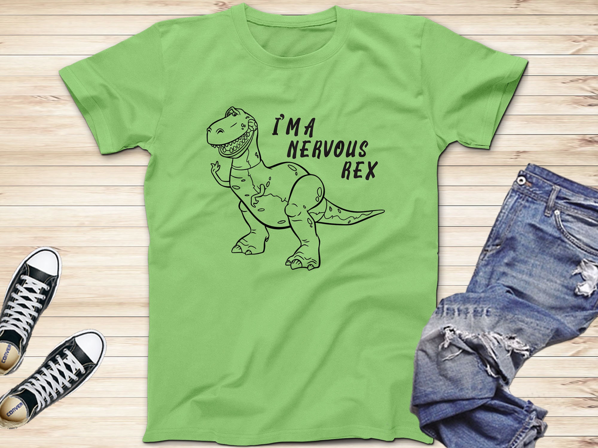 I'm A Nervous Rex Toy Story T-shirts 