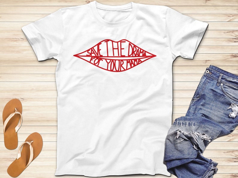 Save the Drama For Your Mama T-Shirt, Sassy Quote Tee bild 1