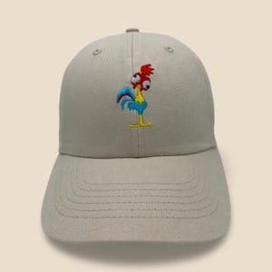 Embroidered Hei Hei Hat: Moana&#39;s Chicken, Adjustable Baseball Cap