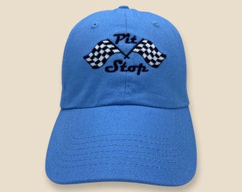 Lightning McQueen Pit Stop Embroidered Baseball Hat
