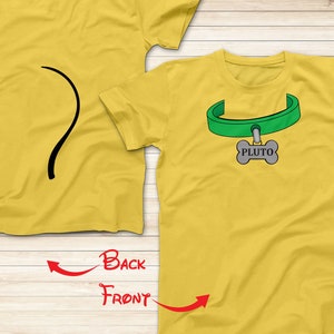 Pluto Costume Shirts, Pluto necklace Halloween Costume Shirts, Mickey Mouse and Friends Shirts, Disney Trip Family Shirts