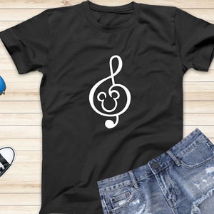 Disney Mickey Music Note Shirt, Music Disney Adult Shirt and Kids Shirt, Short Sleeve Shirt, Disneyland Vacation Shirts, Disney Trip Shirt