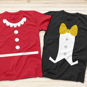 Mickey Mouse Costume Shirt Minnie Mouse Costume Shirt Mickey And Minnie Costume Shirt Family Costume Family Family Halloween Costume Shirt