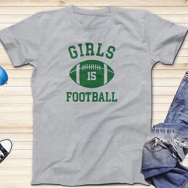 Green Girls Football 15 T-shirt, Friends Merch Shirt, That Girl Shirt, Series Inspired T-shirt, Rachel Monica Shirt, Adults and Kids Sizes