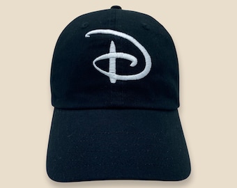 Disney Style Letter | EMBROIDERED Hat | Adult hat | Kids - Youth Hat | Adjustable Cap | Unstructured Hat | Baseball Hat | Bucket Hat