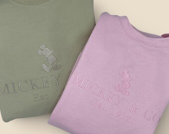 Embroidered Mickey & Co Sweatshirt: Disneyland Family Matching