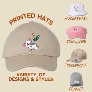 Moana Pua Pig Printed Hat: Kids & Youth Cap