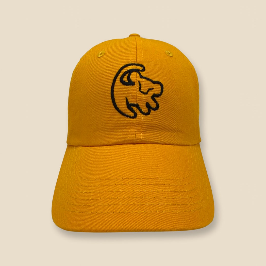 Simba Embroidered Hat: Lion King Symbol, Adjustable Cotton Cap - Etsy