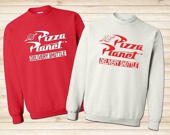Pizza Planet Sweatshirt, Toy Story Inspired Unisex Crewneck