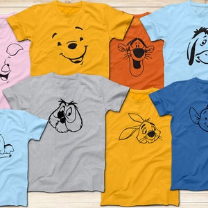 Winnie the Pooh Character Shirt: Tigger, Piglet, Eeyore & Friends
