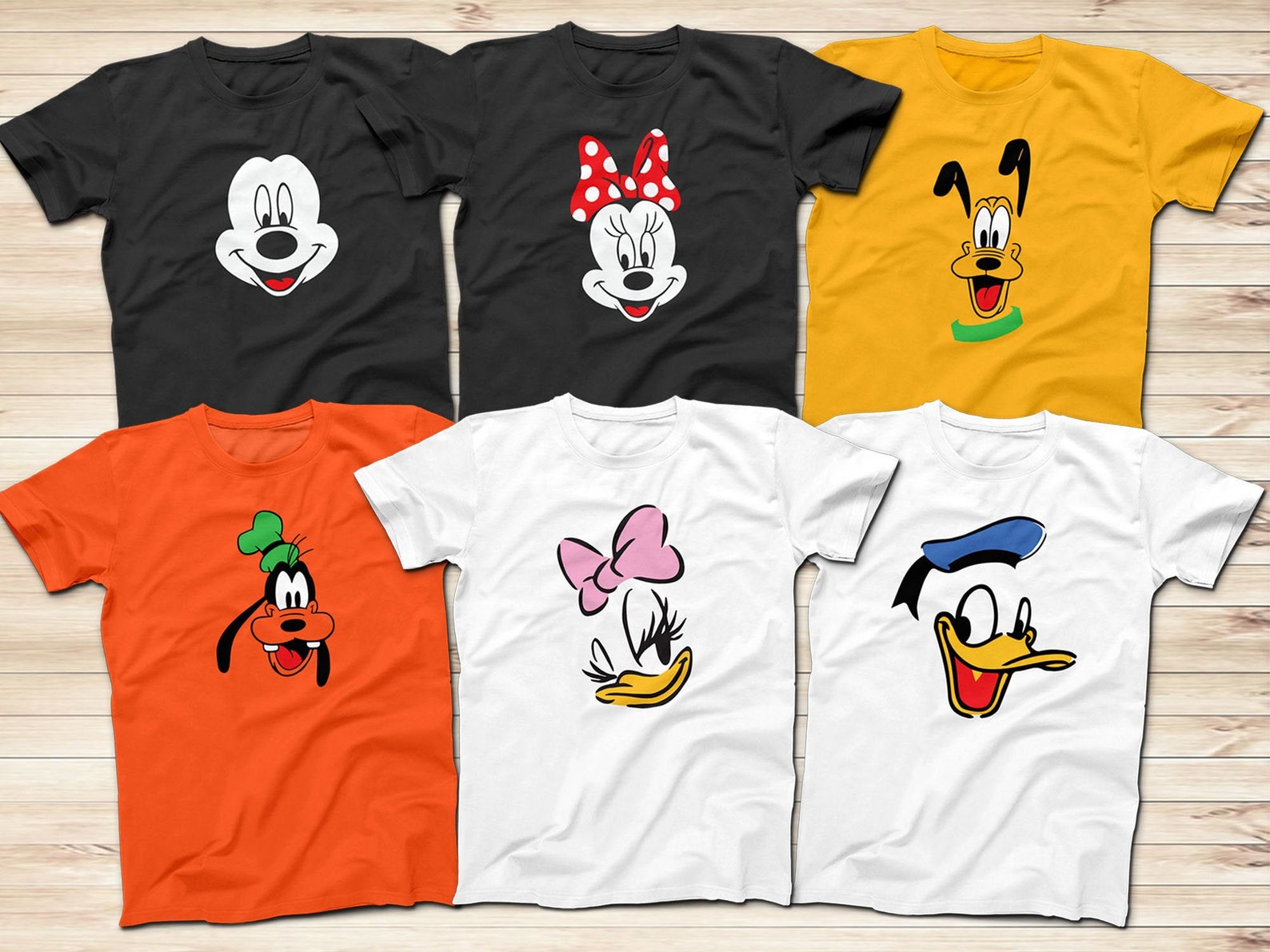 Mickey Mouse Minnie Mouse Donald Duck Daisy Duck Goofy and | Etsy