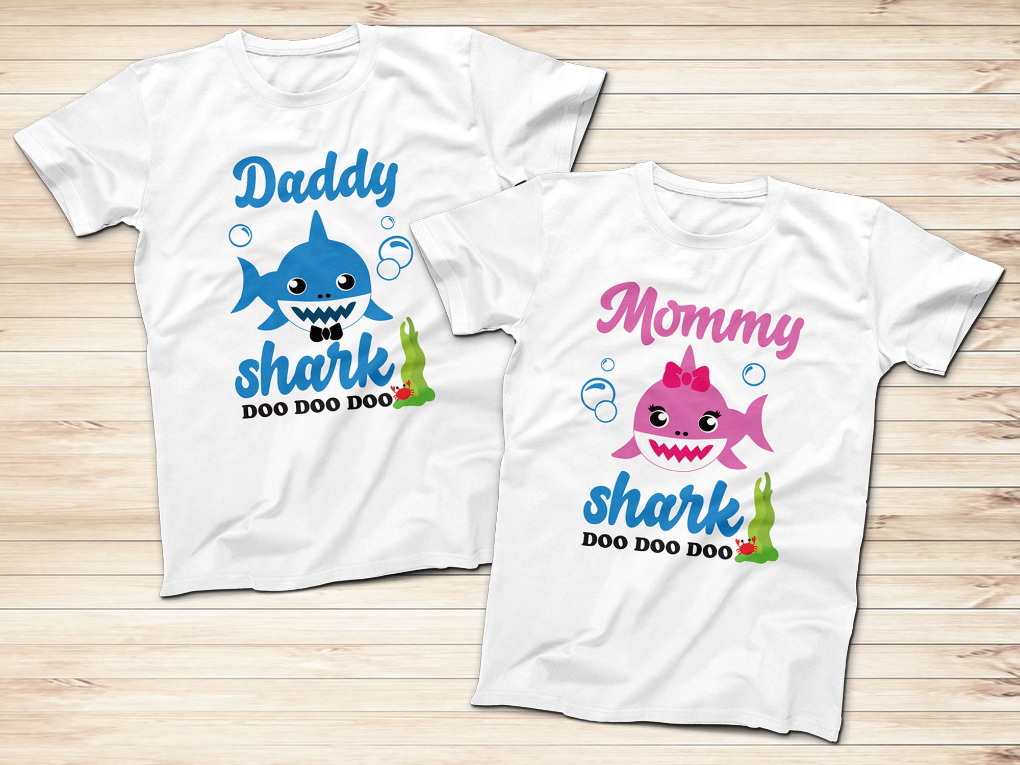 Disney Shark Family Doo Doo Doo White T-shirts Funny Shark - Etsy