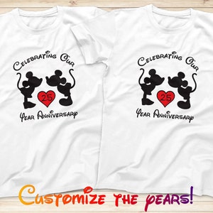 Celebrating Our 25 Year Anniversary T-Shirts, Mickey and Minnie Marriage Shirt, Adults Shirt, Disney Custom Shirt, Disney Anniversary Shirts