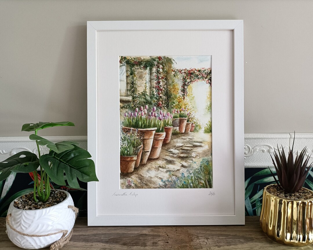 Original Flower Watercolor Art Gift Wall Art Watercolor Gift Etsy