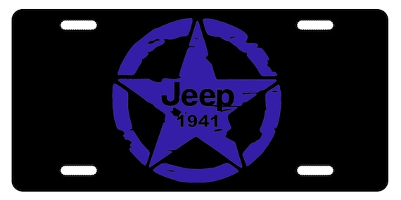 Distressed Military Star Jeep Hood Decal Wrangler JK CJ TJ YJ Truck USA Army #2