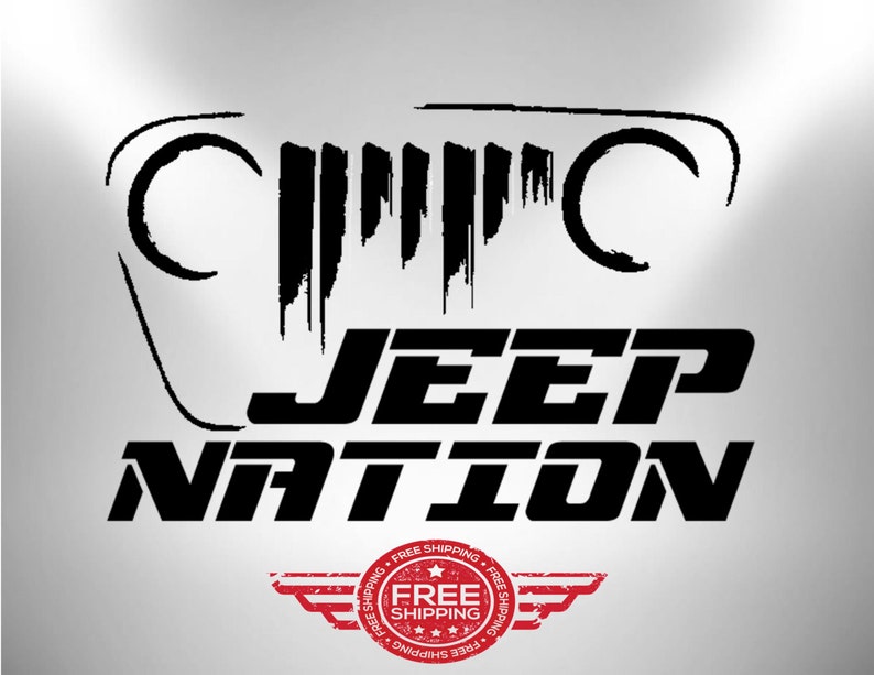 Jeep Decal JEEPNATION / Vinyl Best Sticker 2017 Edition Etsy