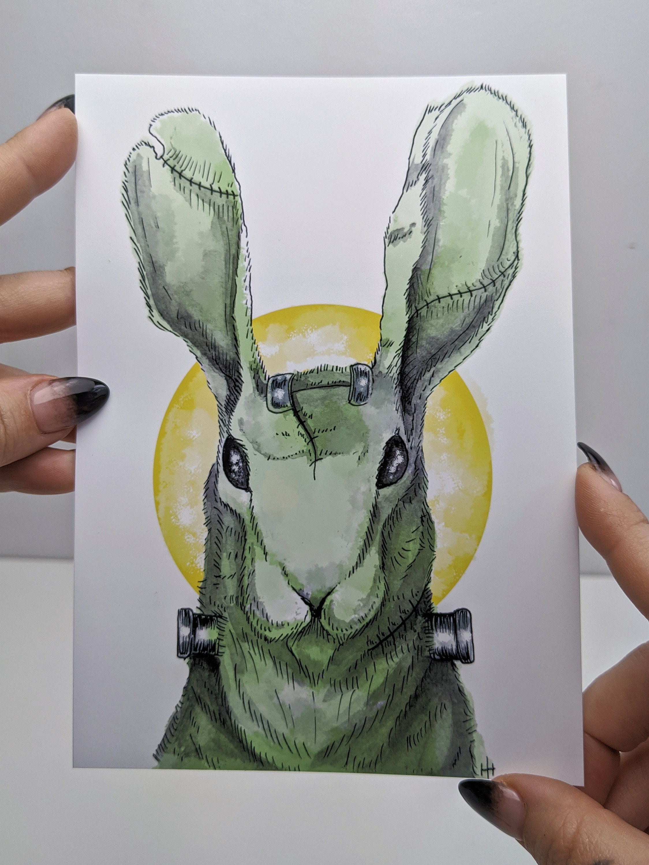 Frank the Rabbit Fine Art Print 5x7 or 8x10 Etsy