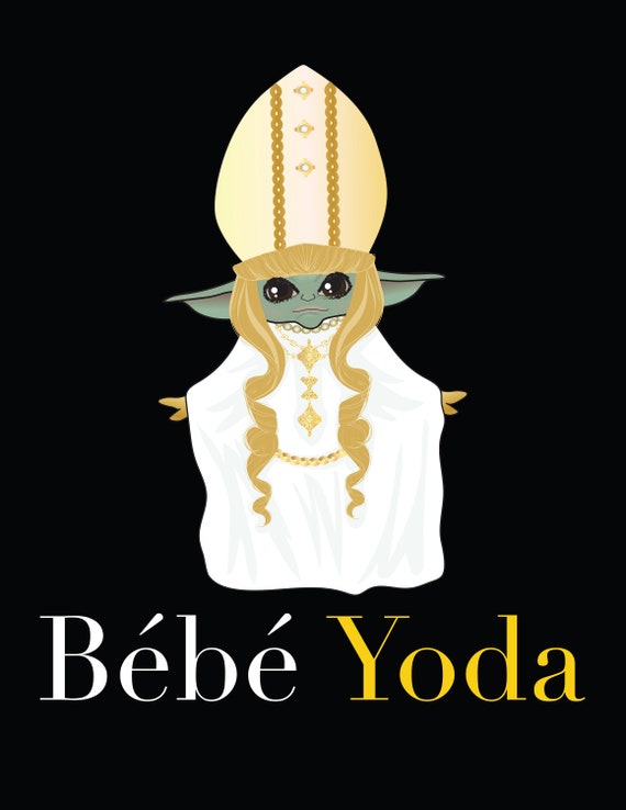 Bebe Yoda Baby Yoda Moira Rose Pope Dress Mandalorian Digital Etsy