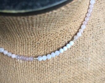 Gemstone Necklace, Crystal Necklace, Dainty Layering Necklace