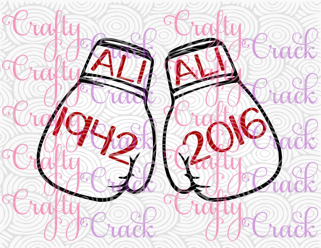 Muhammad Ali Boxing Gloves 19422016 Rest In Peace Tribute Etsy