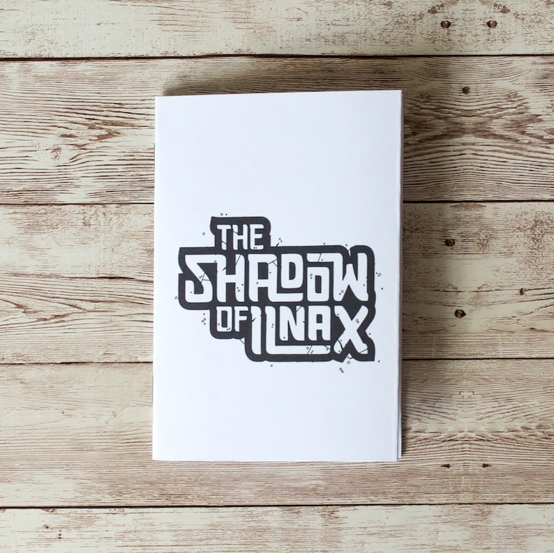 The Shadow of Ilnax A6 fantasy RPG zine tabletop role playing game, dice, geek gift, dungeon crawl, cute furry illustrations image 2