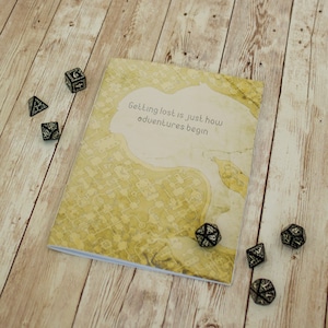 Dungeon Map A5 Dungeons & Dragons journal - tabletop role playing game notebook, geek gift