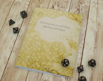 Dungeons and Dragons journal A5 DnD map notebook / sketchbook, 40 pages, RPG, tabletop gaming