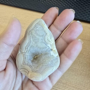 Crowley’s Ridge Agate – 2.5 oz Raw Mississippi Banded Agate, Rare Collector Specimen, Lapidary Rough Rock
