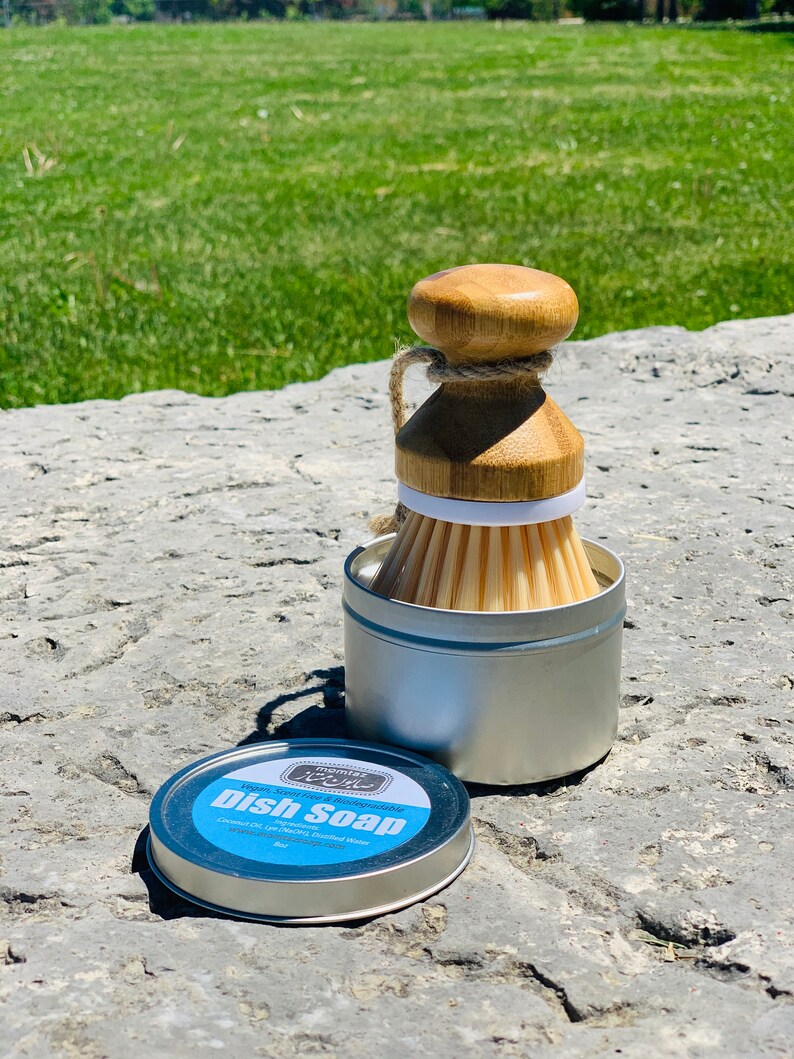 Solid DISH Soap BAR in a tin Zero Waste VEGAN Dish Soap Etsy