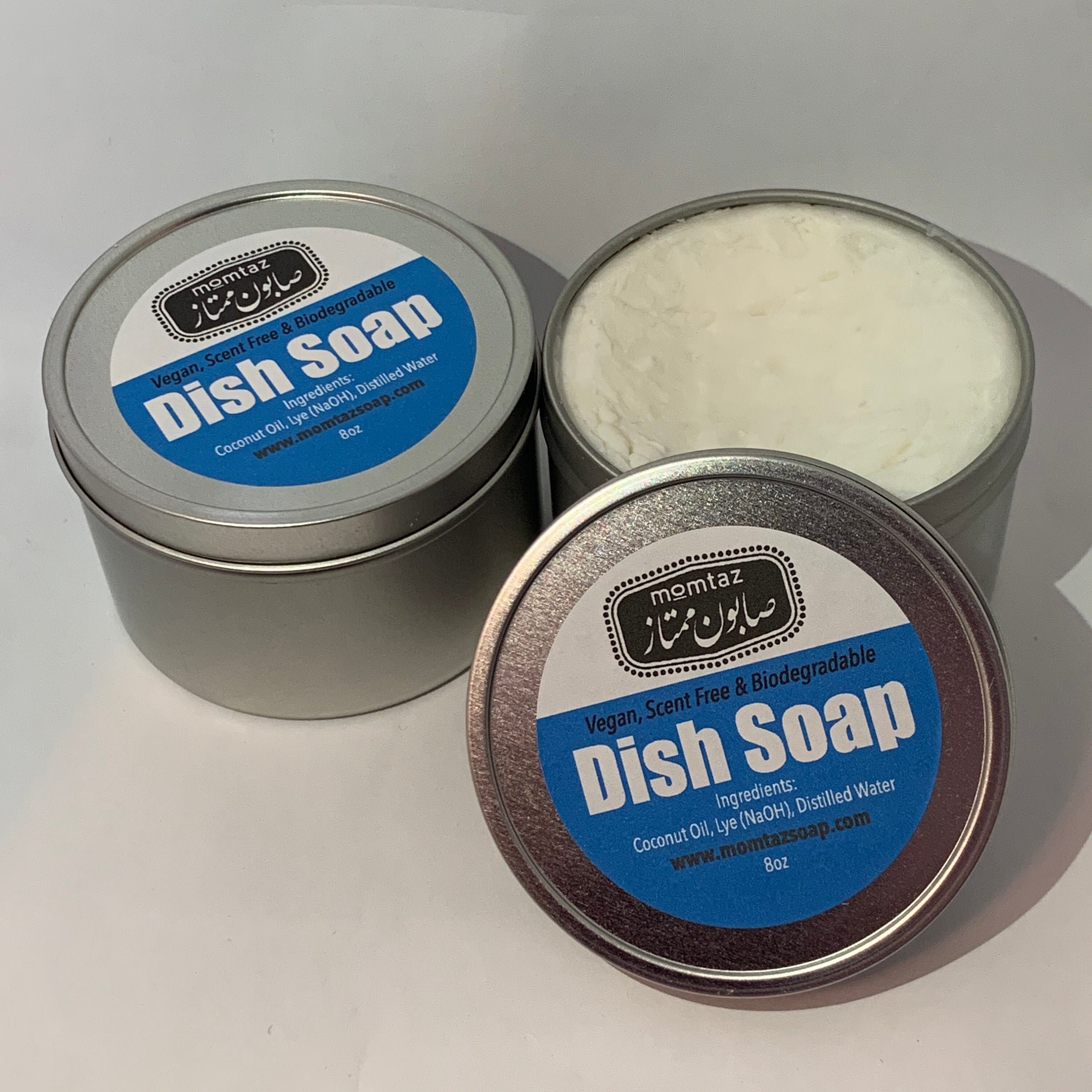 Solid DISH Soap BAR in a tin Zero Waste VEGAN Dish Soap Etsy