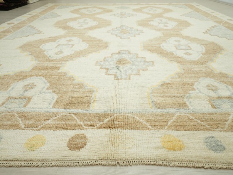 Oversize Wool Special Kars Carpet Rug,9x12 Feet 274x368 Cm,mid Century