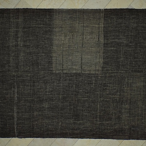 Vintage Turkish Kilim Rug: 1960s Goat Hair Flat Weave, 7.6x10.3 ft