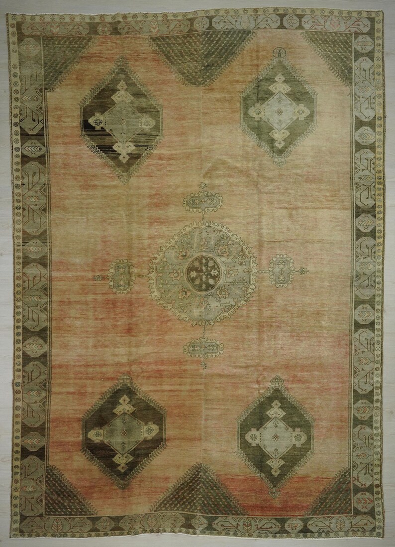 Oversize Unusually Beautiful Kars Carpet Rug,9.5x13 Feet 290x397 Cm,old