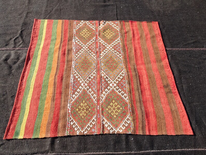 Wall Hanging Kilim Rug43x410 Feetturkish Kilim Etsy
