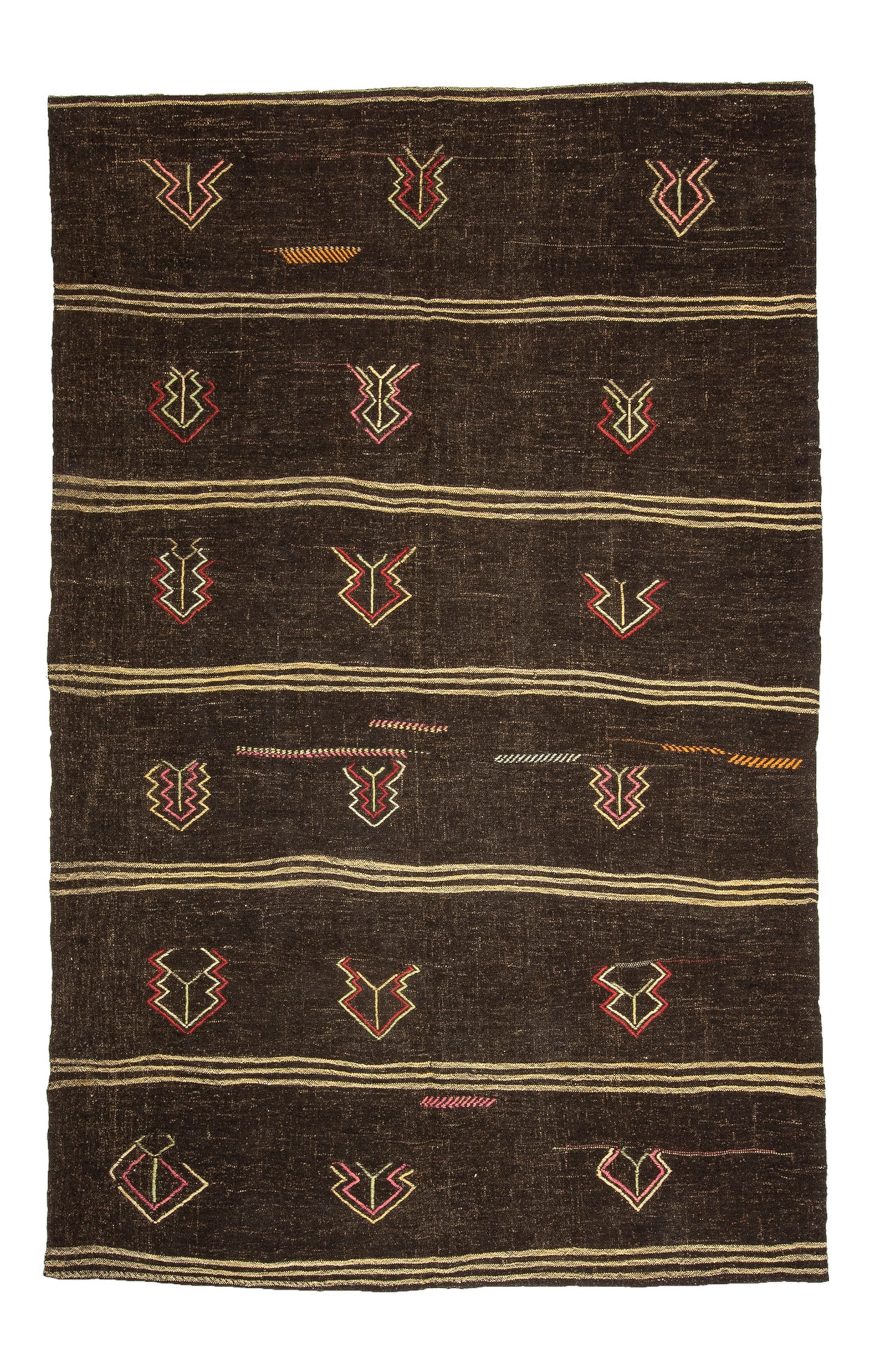 Brown Turkish Rug59x92 Feet 179x281 Cm Organic | Etsy