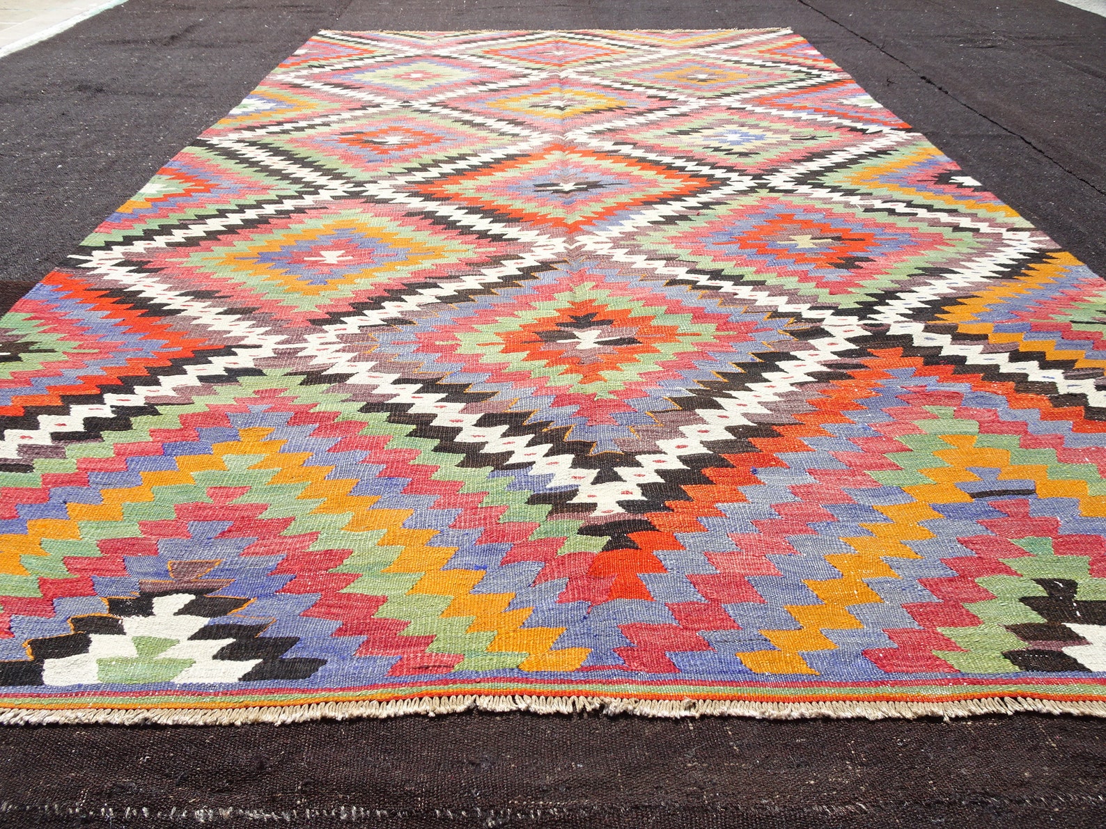 Large Kilim Rug 7x 112 Feet Oversize Kilim Rug Etsy