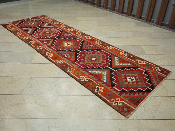 トルコ ヴィンテージ ラグ トルコラグ ビンテージ キリム レッド