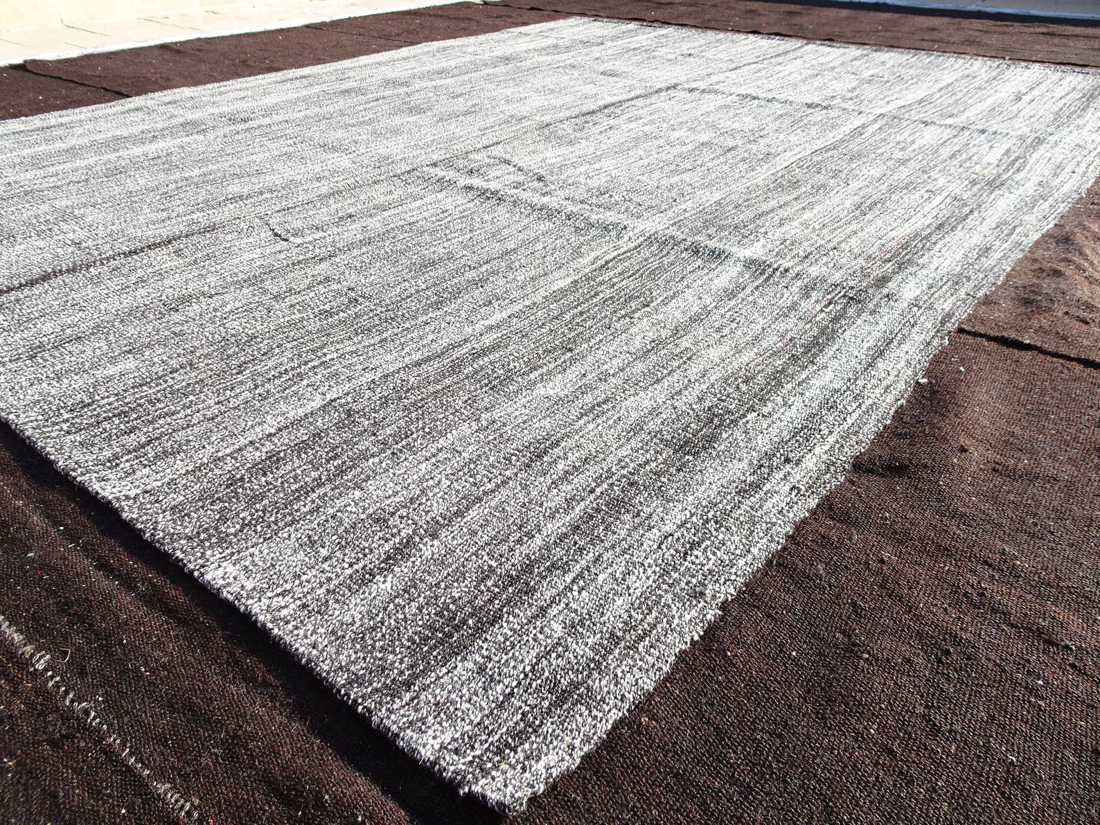 Large Flat Weave Woven Rug7.11x104feet 240x314 Etsy