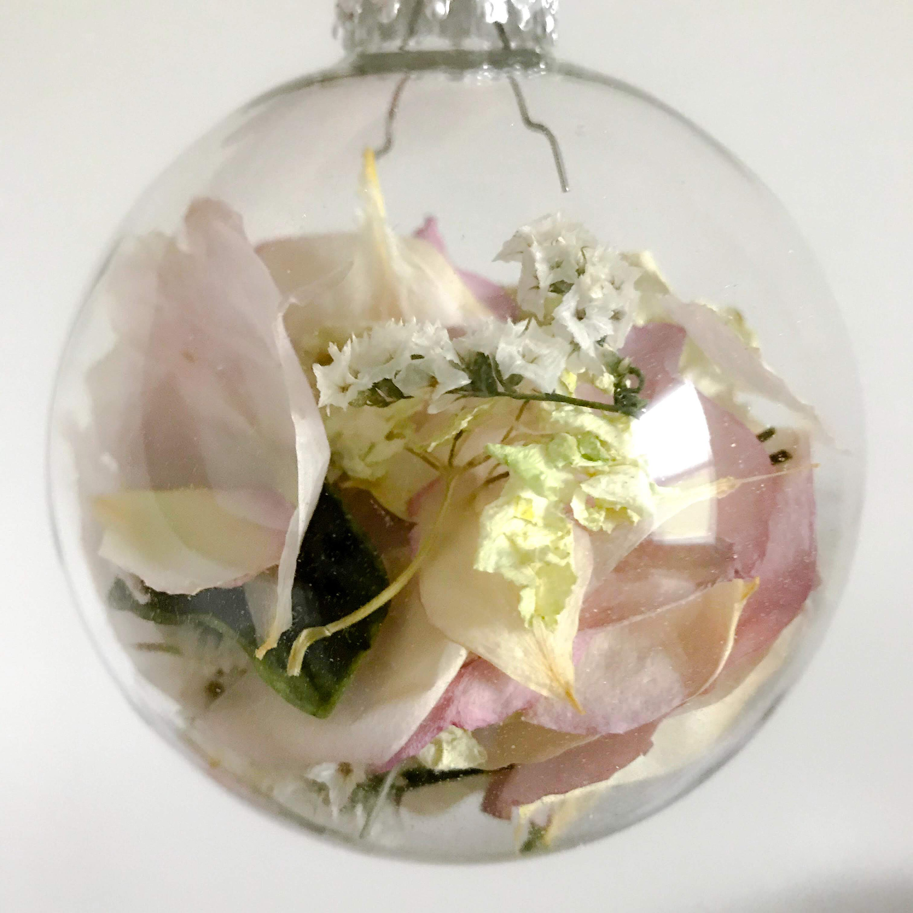 Custom Flower Preservation Ornaments Etsy