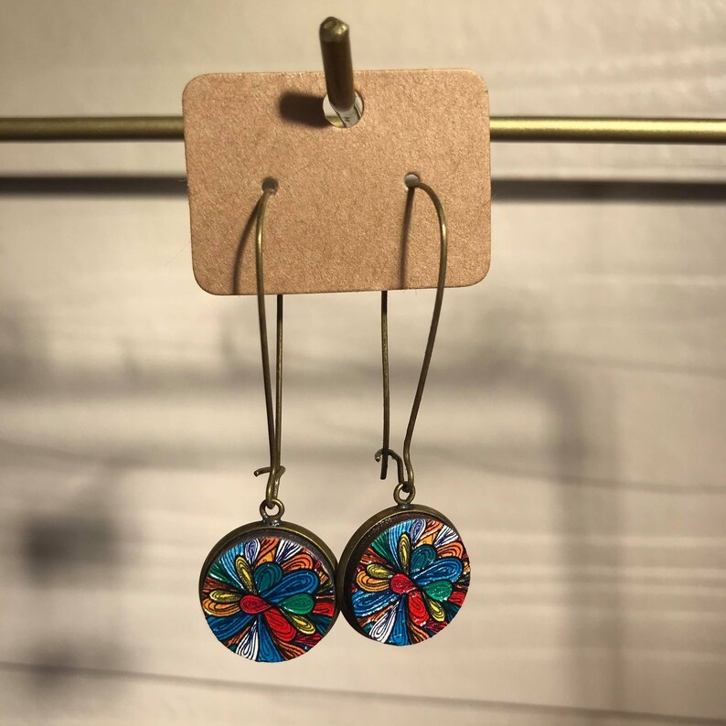 Printed Earrings 3D Earrings 3D Wood Embossed Wooden Earrings Embossed Wood Wooden Earrings Wooden Studs