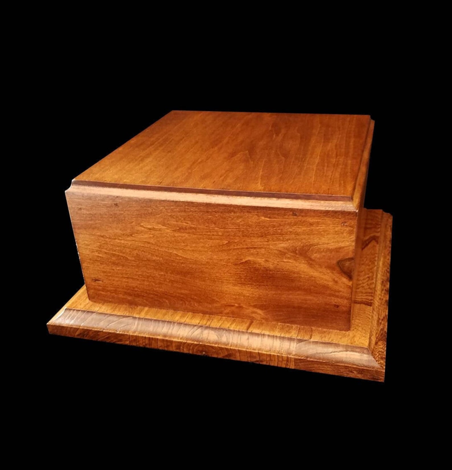 Wood Trophy Base with Custom Silver Plate Award 10 x | Etsy